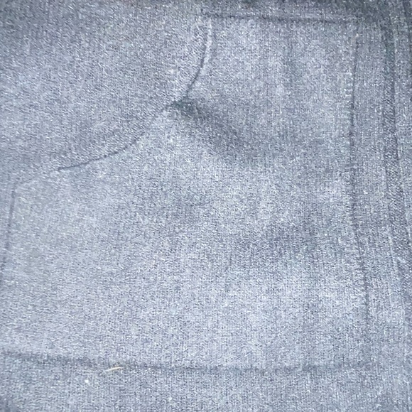 XL Black hooded open front sweater with pockets - Picture 2 of 3